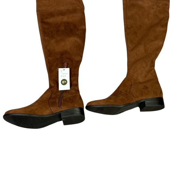 NWT A New Day Over The Knee Boots Womens 8.5 Brown 1.5" Heel Tall Chic Fall - Picture 7 of 9